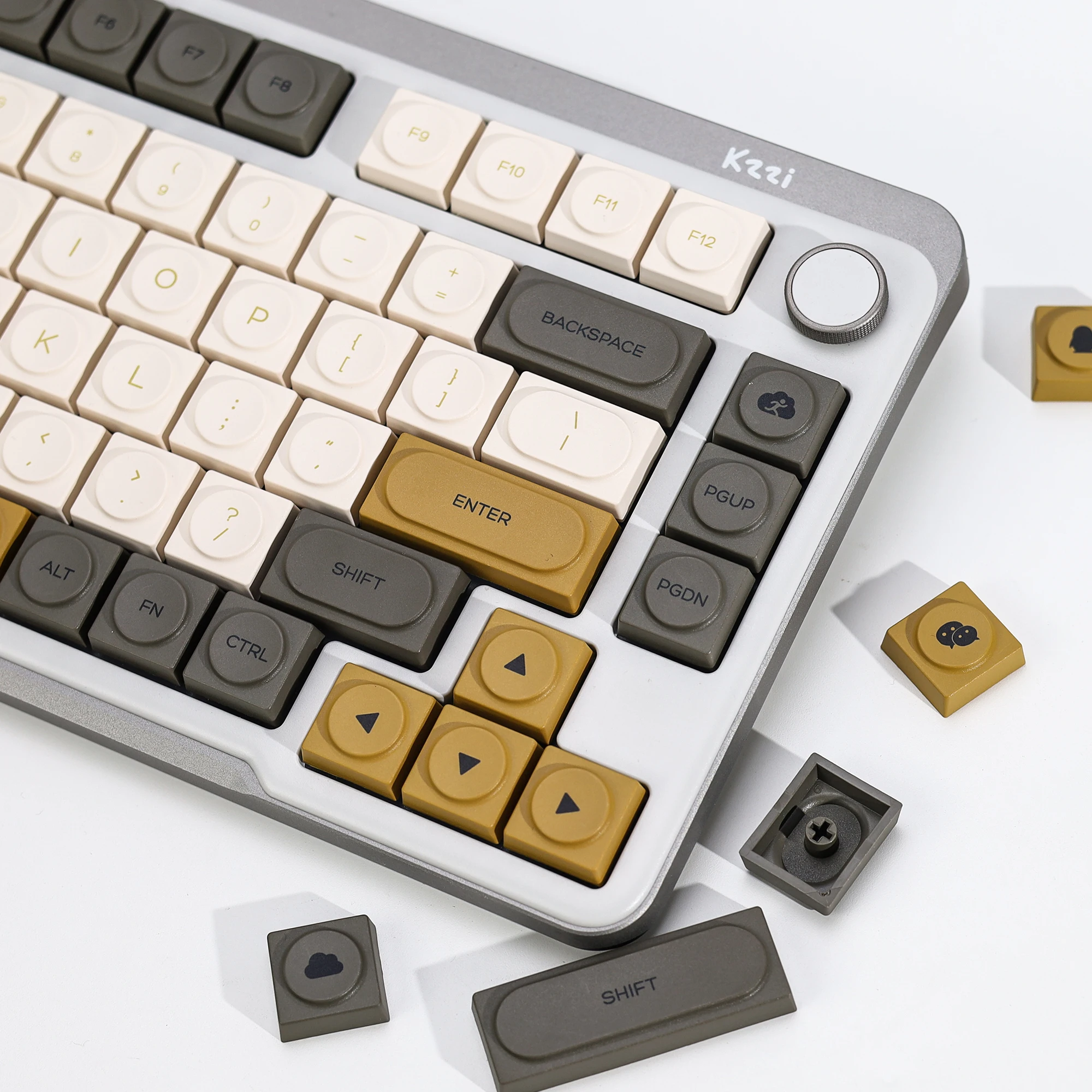 KBDiy Doys Keycaps Retro Glimmer Kailh 1353 Keycap PBT Simple für 60 Gaming Low Profile mechanische Tastatur Cherry MX Switches – Detail 16