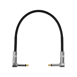 Premium Guitar Effects Patch Cable - Durable Metal Head Instrument Cord (50cm)