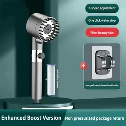 EcoFlow Adjustable High - Pressure Water - Saving Shower Head (Shower Base)