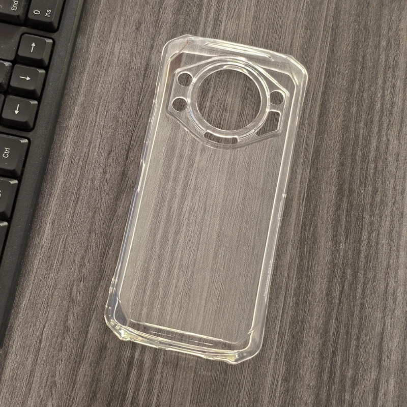 LYZXMY Cover per DOOGEE S punk(6.58) Trasparente Custodia + 2 Pezzi Pellicola Protettiva in Vetro Temperato, Ultra Sottile in Silicone Protettivo Bumper TPU Morbido Gel Case