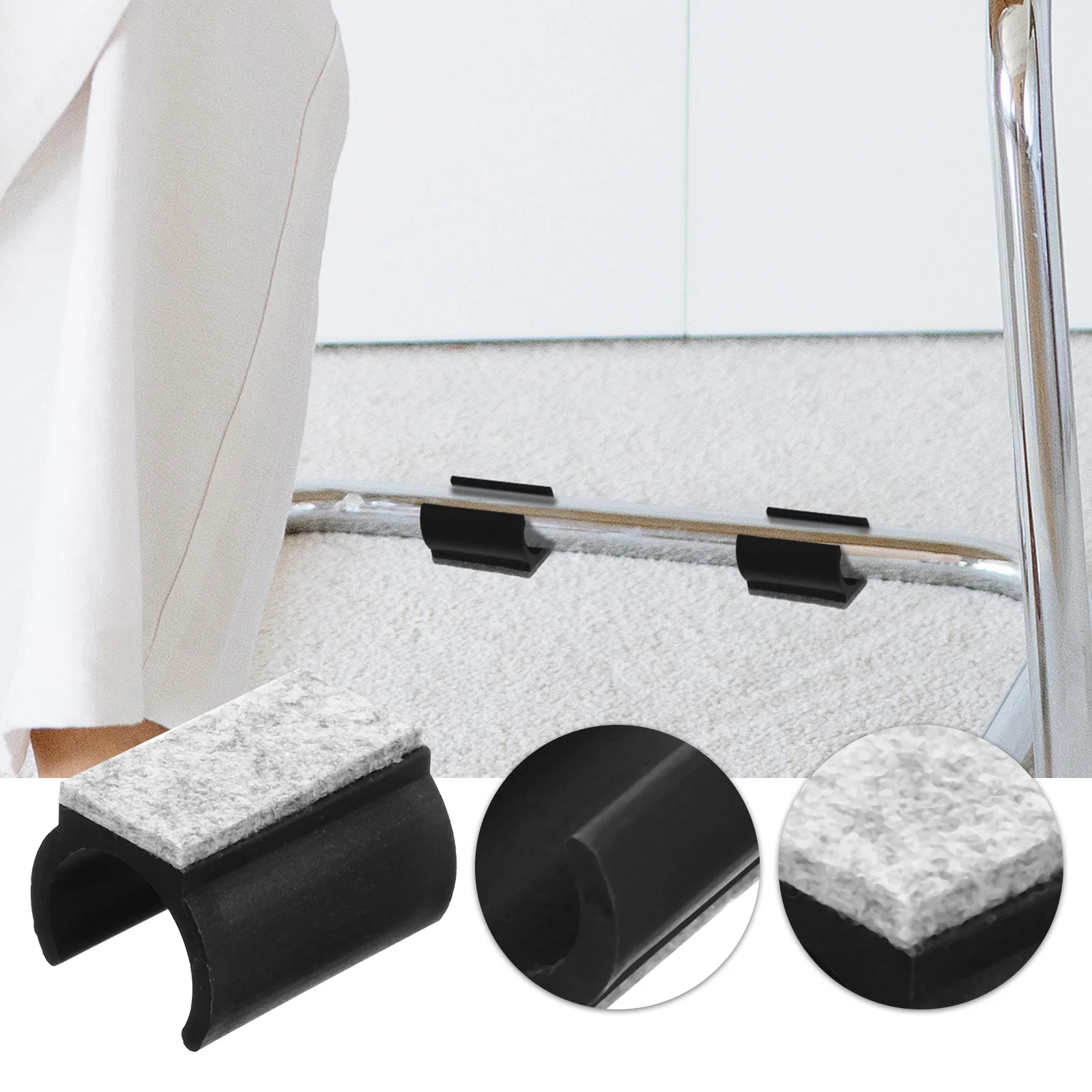 Furniture Chair Leg Pads U-shaped Caps Felt Floor Protectors chair leg pads