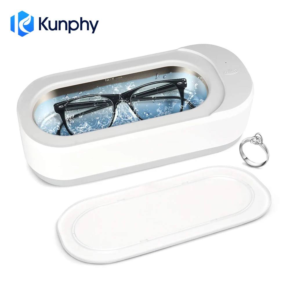 

KUNPHY Ultrasonic Cleaner 46KHZ Ultrasonic Jewelry Cleaner Professional Mini Washing Machine for Glasses Dental Jewelry Razor