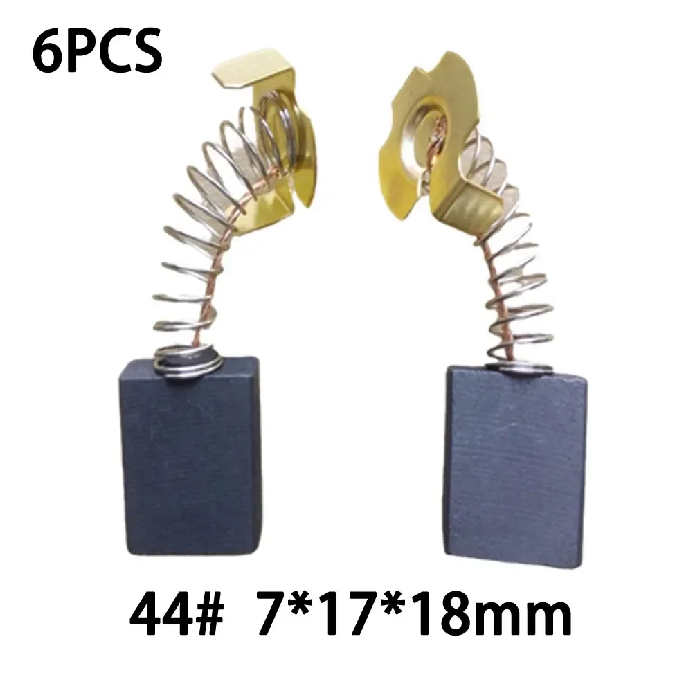 carbon brushes 6PCS 7&times;17&times;18mm #44 Carbon Brushes Electric Motors Tools Suitable For Z1G-FF-15 180（G180SE2）S1M-FF-180A/FF-230A