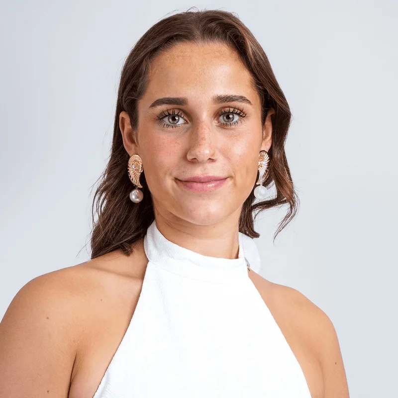 Punk Big Pearl Pendant Texture Shell Dangle Earrings Conch Sea Snail Studs White Beads Designer Vintage Lightweight Ear Jewelry