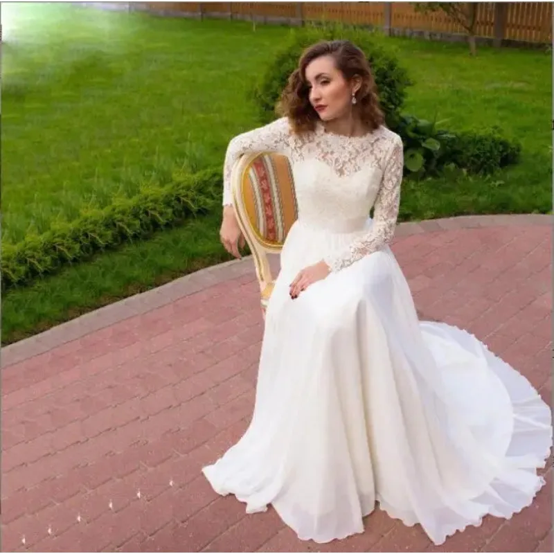 

New Round collar Long Sleeve Maternity Dresses White Lace Pregnancy Dress Photo Shoot Long sleeve Lei pregnant sexy loose dress