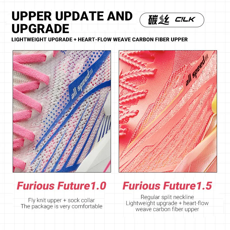 361 Degrees Furious Future 1.5 Men Women Marathon Racing Running Shoes Carbon Plate Rebound Cushioning Male Sneakers 672412227 - Image 6