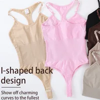 Body Shapewear sans couture pour femmes, Fajas Colombianas, modelant tout le corps, string doux, contrôle du ventre, rehausseur de fesses, sous-vêtements amincissants 5