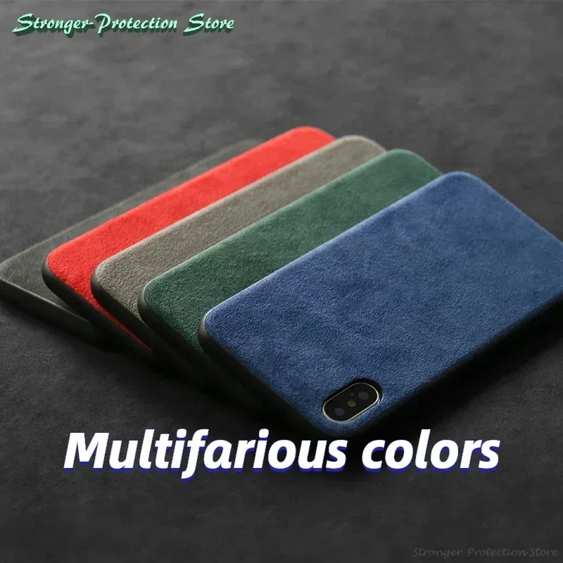 Italian Alcantara Luxury Business Phone Case - Premium Artificial Leather