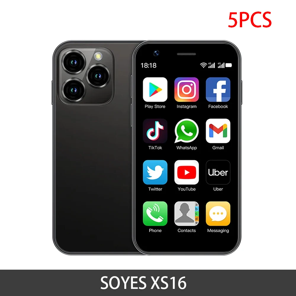 SOYES XS16 ブラック スマートフォン 本体 Amazon | SOYES XS16ミニスマートフォン、3GB RAM + 64 ROM、3.0