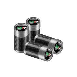 4 - Piece Universal Wheel Hub Valve Stem Cap Set for Cars, Motorcycles, and Bicycles (Silver VII)