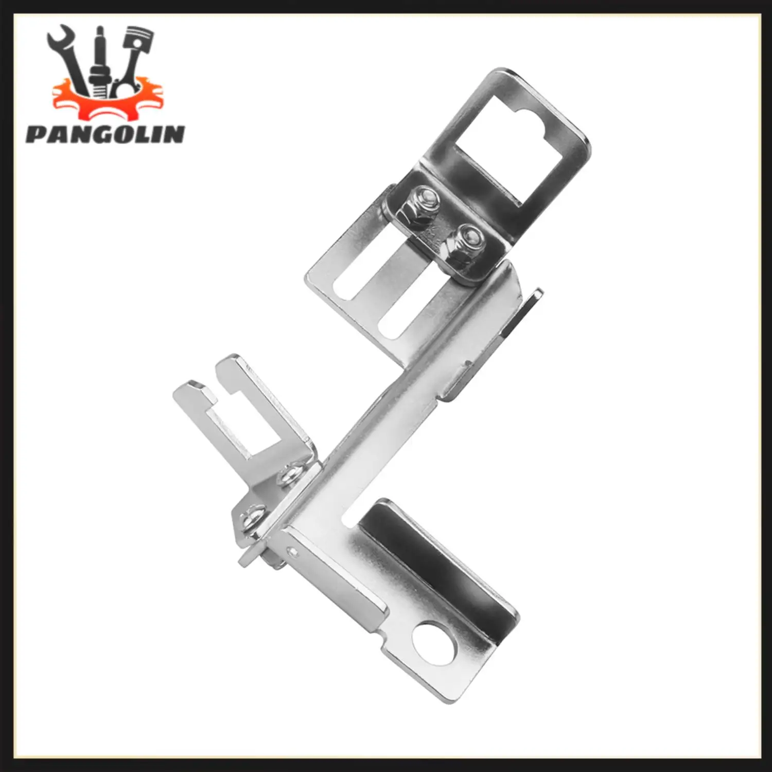 Chrome Throttle Cable Kickdown Bracket For Chevy SBC BBC Holley Kick Down Wear Parts Fuses Automobiles Parts Accessories