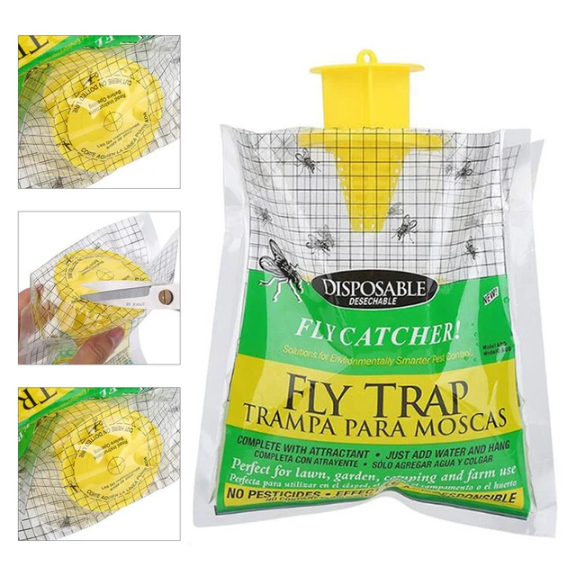 Függő Légy Elkapó Csali Táska Légycsapdák Kerti Udvari Otthoni Kellékek Kártevőirtó Műanyag Eldobható Termékek