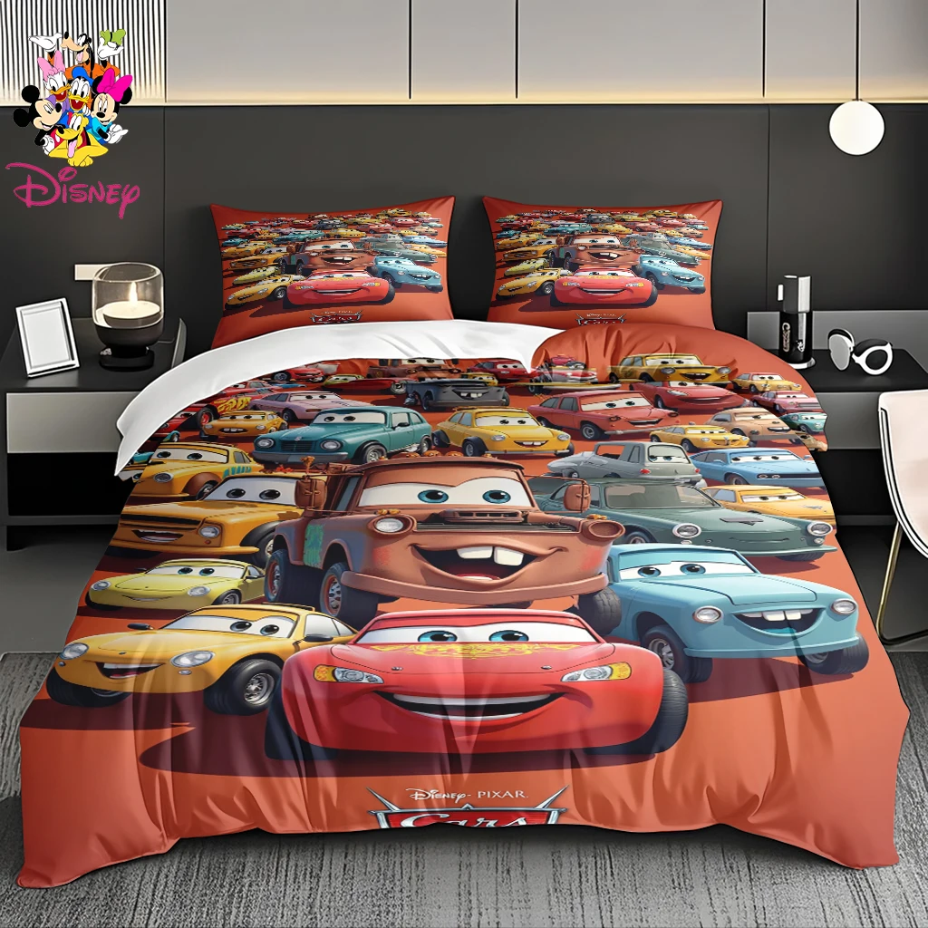 2/3 adet Disney McQueen ve Tigger Nevresim Takımı Dolgu Olmadan Bulut benzeri yumuşaklık nefes alabilen yatak takımı oynak tasarım