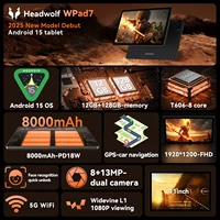 Headwolf WPad7 Android 15 Tablet 11 inch T606 CPU 12GB RAM 128GB ROM 1200*1920 IPS 8000mAh Battery 4G SIM Tablet 2