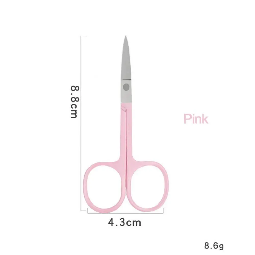 Craft Scissors 1/2PCS Curved Vintage Small Eyebrow Scissor Angled Beauty Scissors