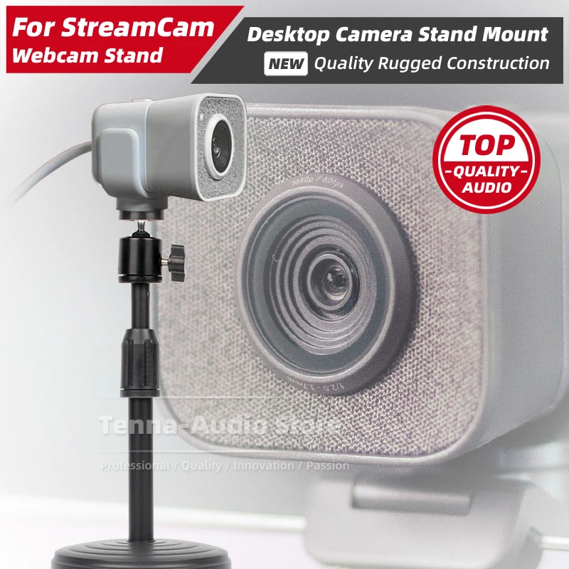 Para logitech stream cam streamcam tabletop webcam suporte de montagem