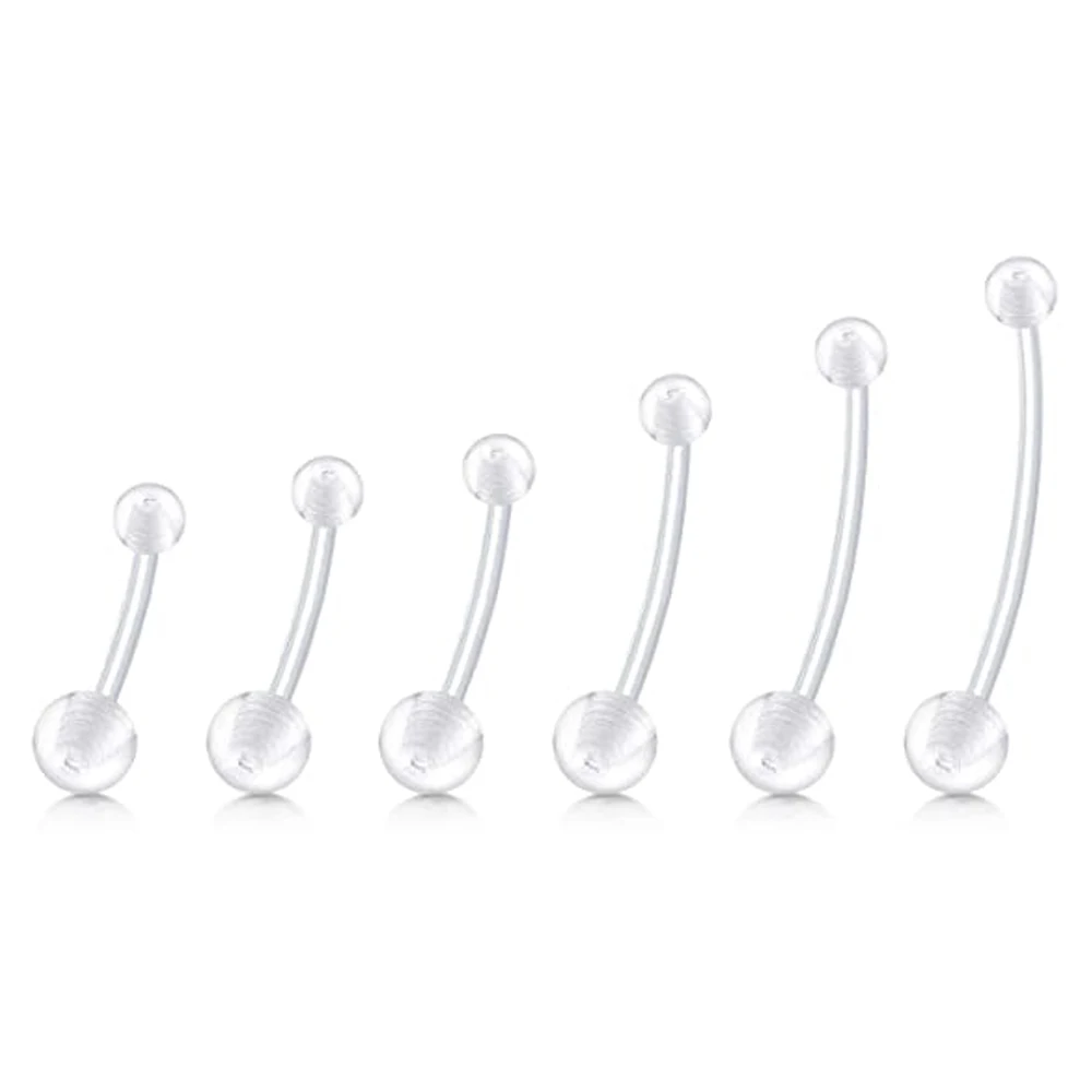 Acrylic Pregnancy Belly Button Rings Sport Maternity Clear Flexible