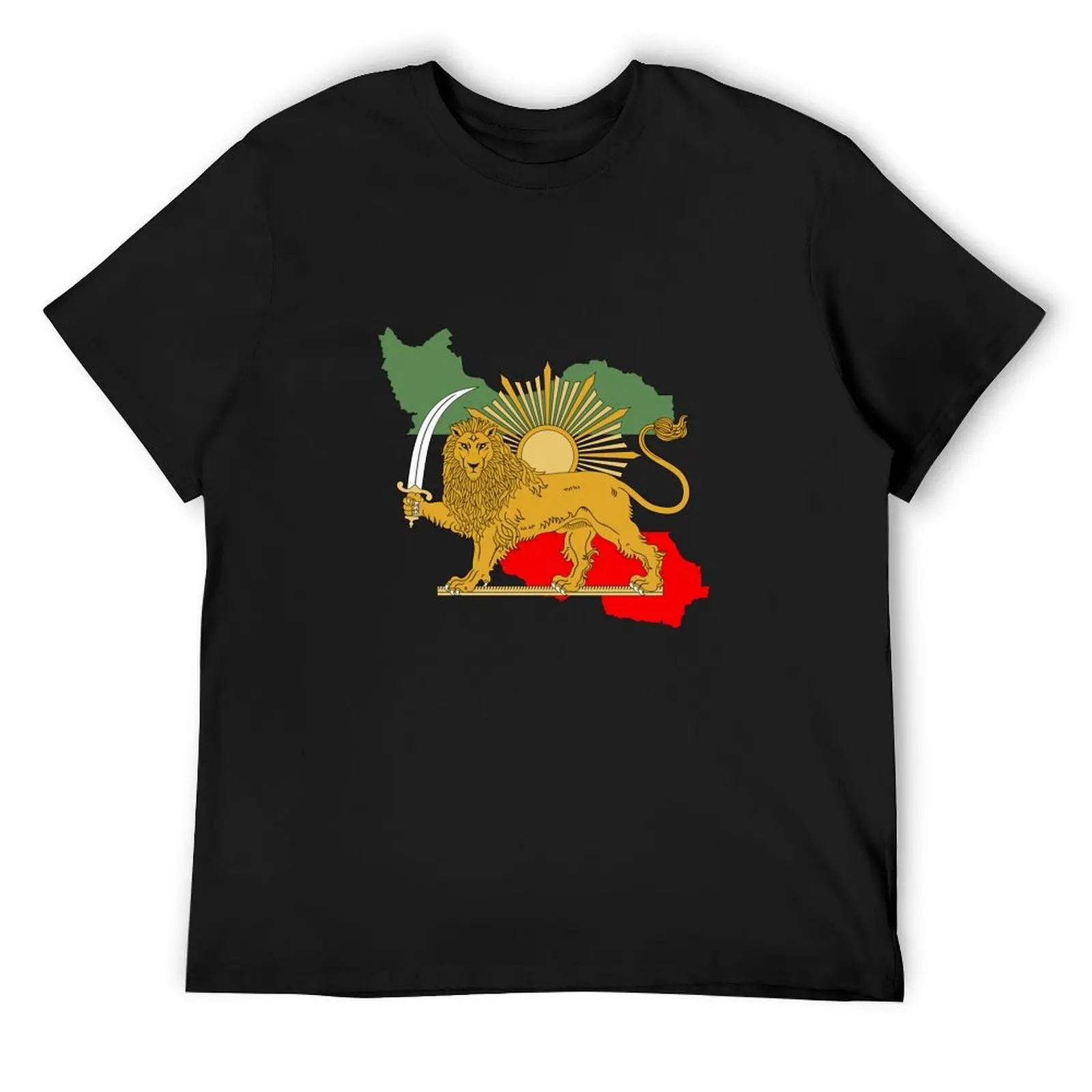 Persische Flagge auf dem T-Shirt