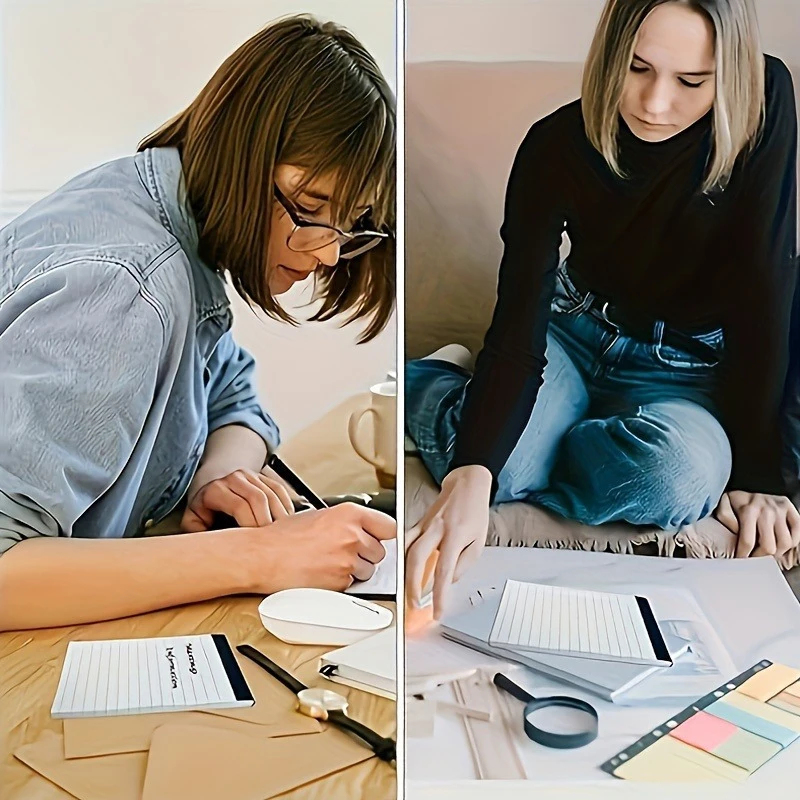 Set di 3 libri, con quaderno a griglia, quaderno da 3 x 5 pollici con quaderno a griglia, 30 pagine per libro, perfetto per scuole e uffici - immagine 5