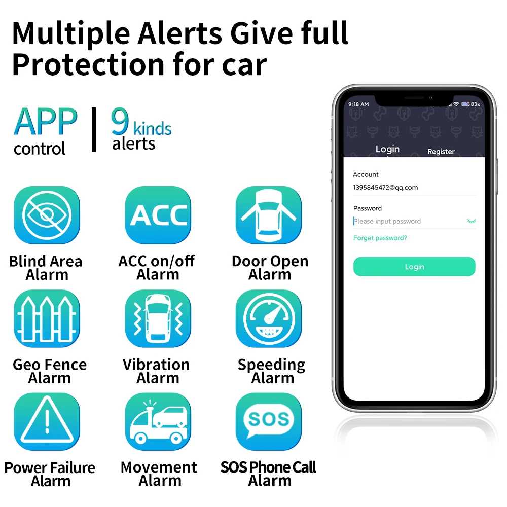 Deelife 4G GPS Tracker for Car Motorcycle Moto Motorbike Auto Vehicle  Locator Real Time Automotive Tracking Device