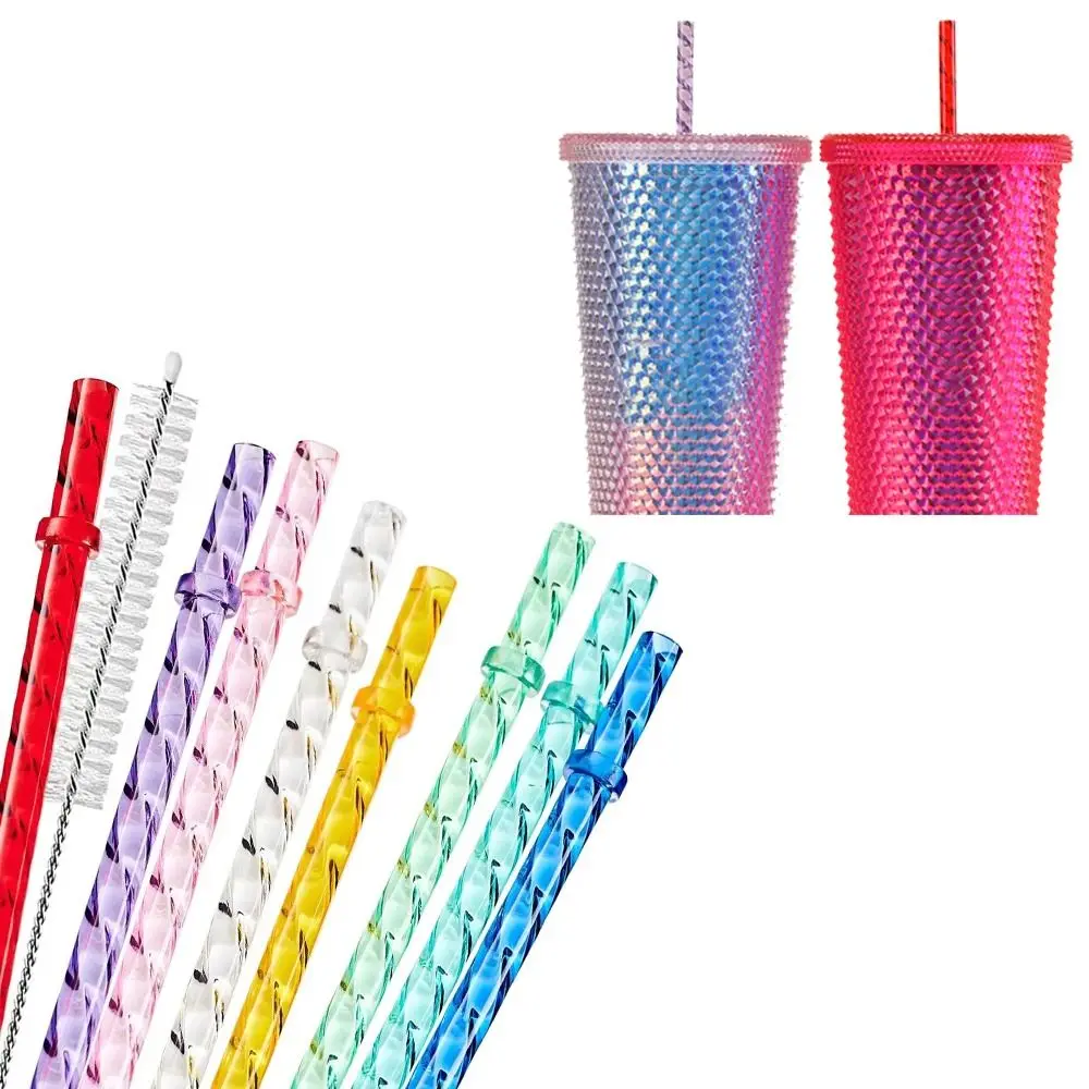 ECOZEN Straws 0.8mm Diameter Multi-color Recycling With Clasps To Prevent Falling Environmental Protection Party Supplies
