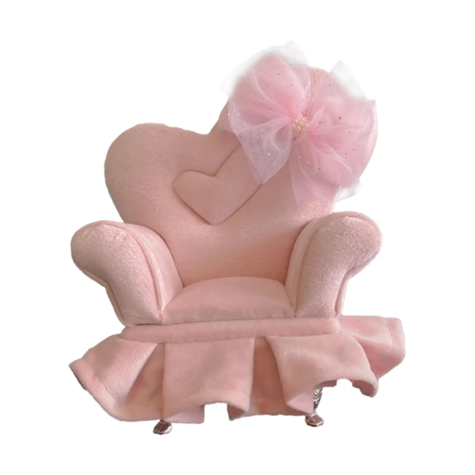 

Dollhouse Chair Jewelry Storage Case Jewelry Box Doll Chair for Dollhouse Bedroom Decor