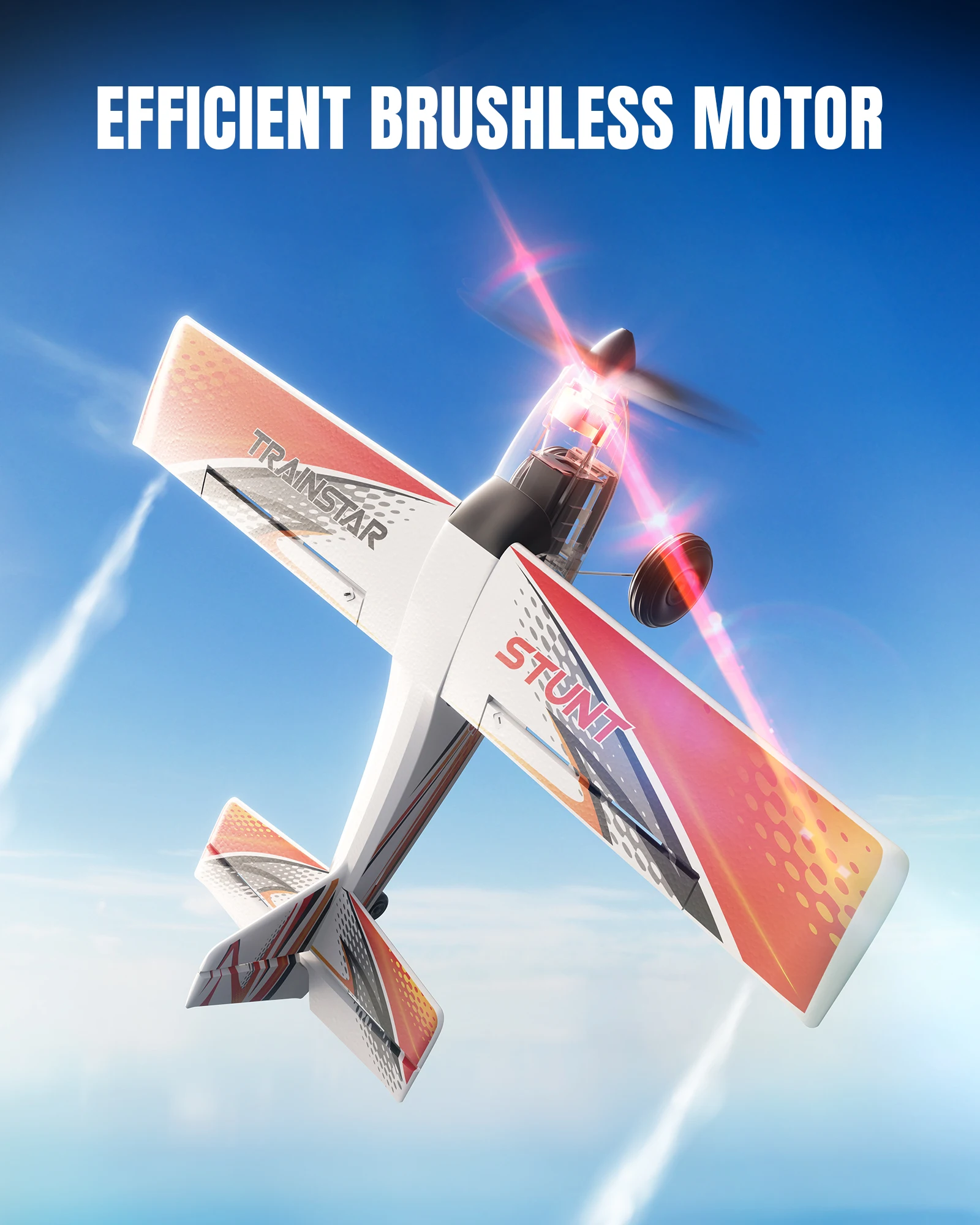 Volantex Trainstar スタント RC 飛行機 1 キー曲技飛行 RC 航空機