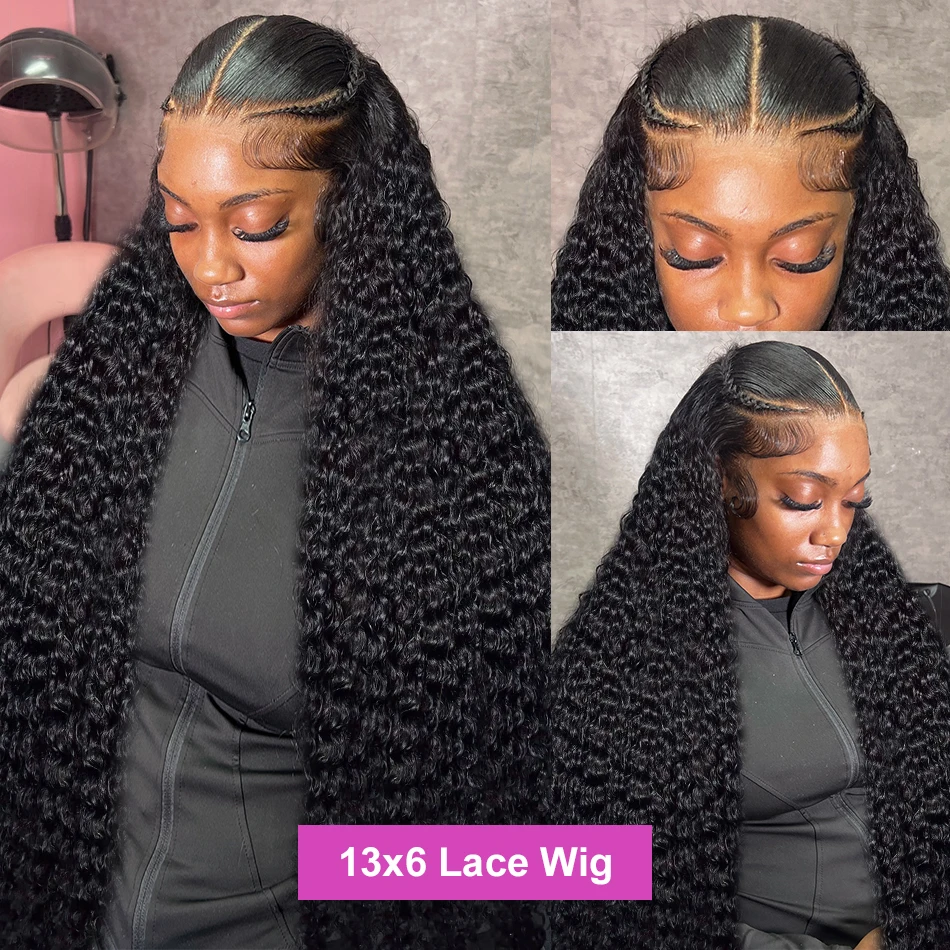 220% 30 40 Inch Curly hd 13x6 Lace Front Human Hair Wigs Deep Wave Transparent 13x4 Lace Frontal Wig 5x5 Closure Brazilian Remy