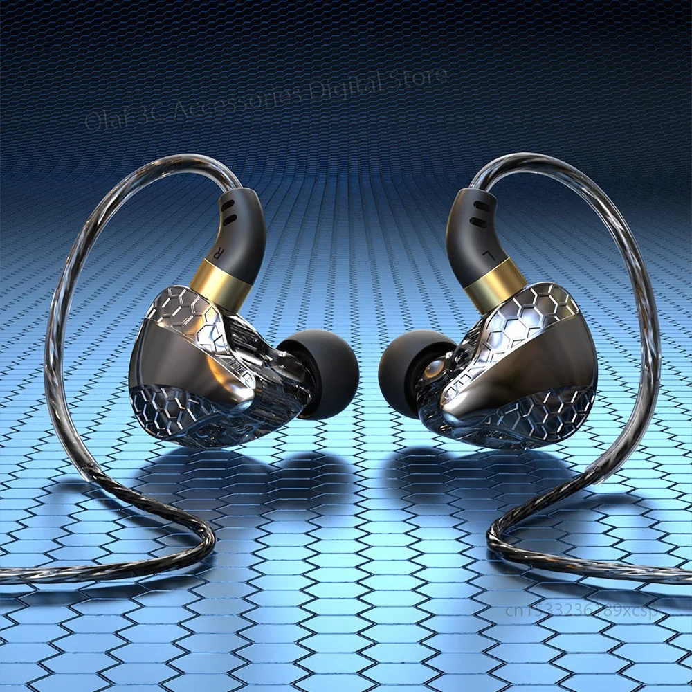 OLAF DAC Type C/3.5mm HIFI Earphones Wired Headphones Bass Stereo Handsfree Cable Headset Gamer Earbuds Line Control For Phones 2