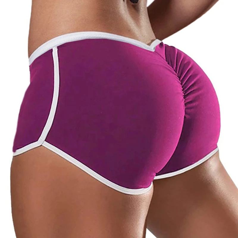 

Summer Sport Shorts Yoga Shorts Women'S Low Waist Elasticated Seamless Fitness Leggings Push Up Gym Training Gym Tights Shorts