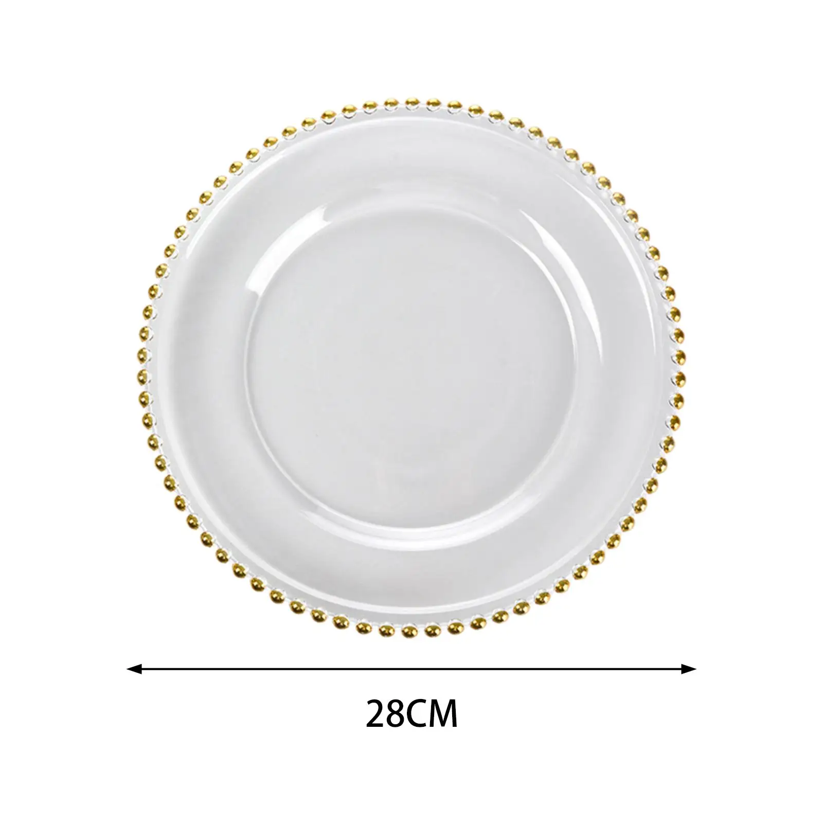 Glass Dinner Dish Western Food Plate Dinnerware Serving Dish for Cold Dish