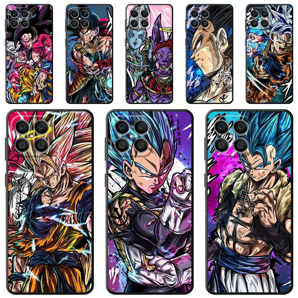 

Japan Dragon Ball Cool Case For Honor 90 Lite 8X 20 70 X8 X8A X9a X7 X6 50 Magic5 Pro 4 Black Soft Phone Funda