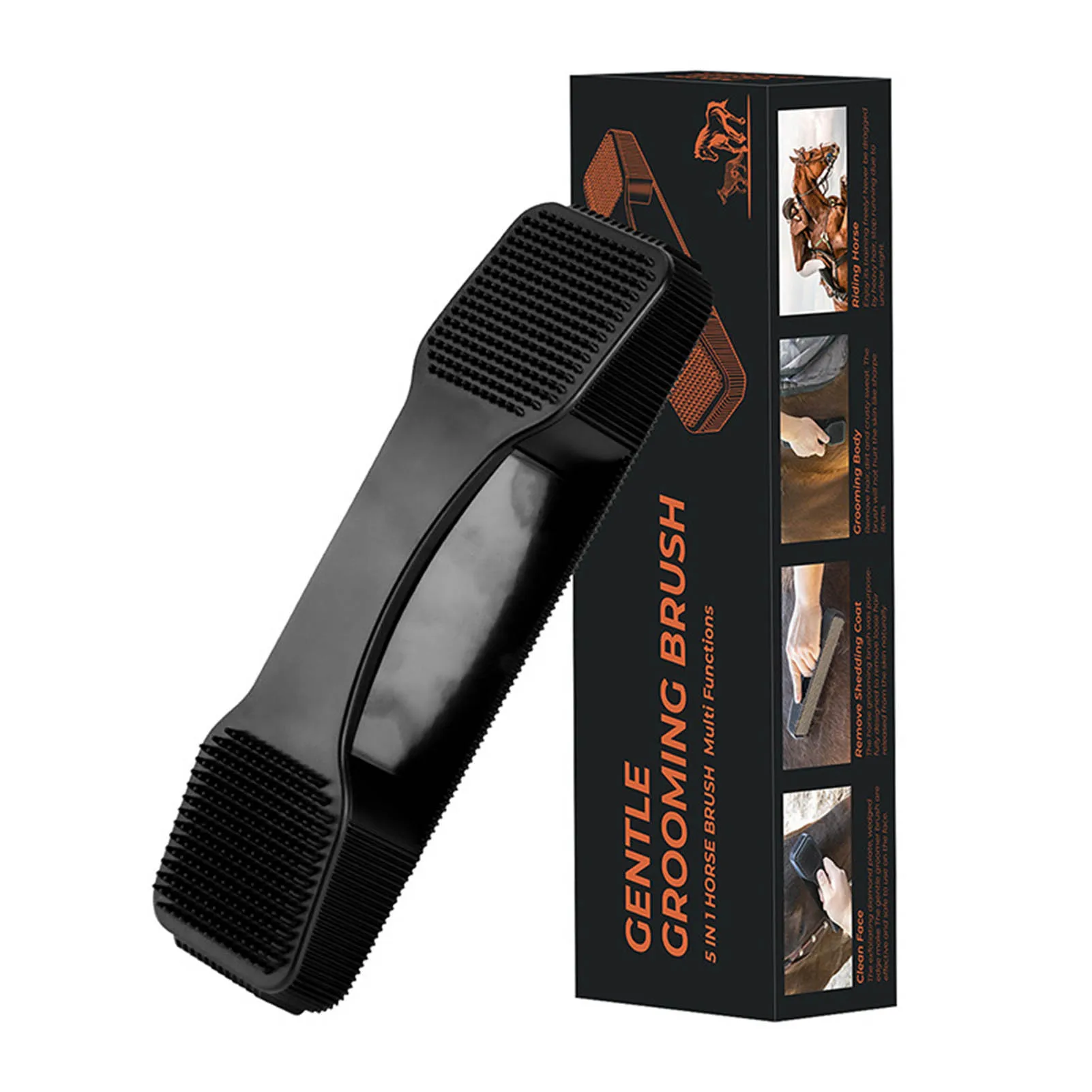 5 In 1 Horses Hair Removal Massage Brush For Horses Grooming Shedding