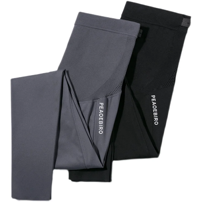 Seamless Nylon Maternity Skinny Legging Yoga Sports Casual Belly Pencil Pants Pregnant Women Spring