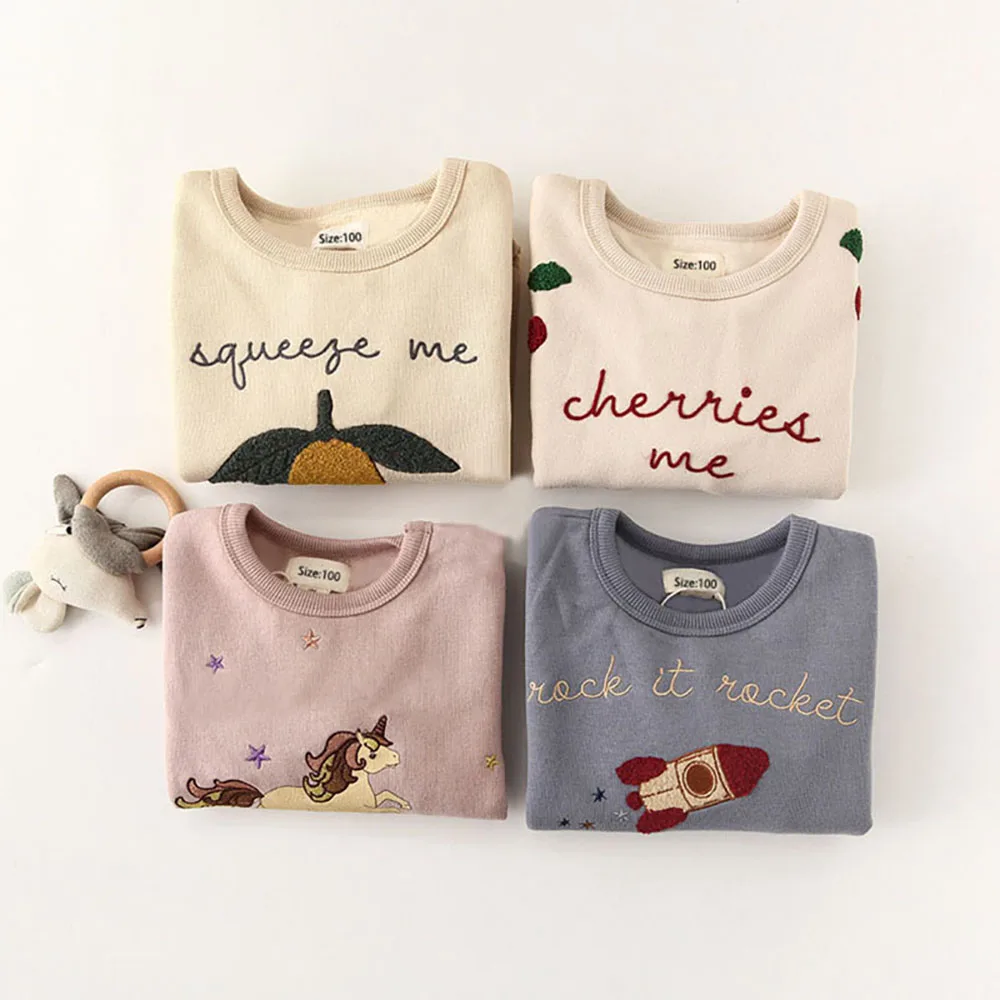 Baby Boys Sweatshirts Long Sleeve Toddler Girls Hoodies Children's Sweater Tops Clothes Fashion Outwear For Kids Girls - 2