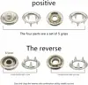 Five Claw Buckle Clamp Set, Baby's Clothes and Shoes Invisible Color Metal Buckle, Shoe Bag Belt Hole Snap Button Plier Tool 4