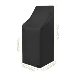 Waterproof Heavy Duty Outdoor Garden Chair Cover in Durable Oxford Cloth (65x65x220cm)