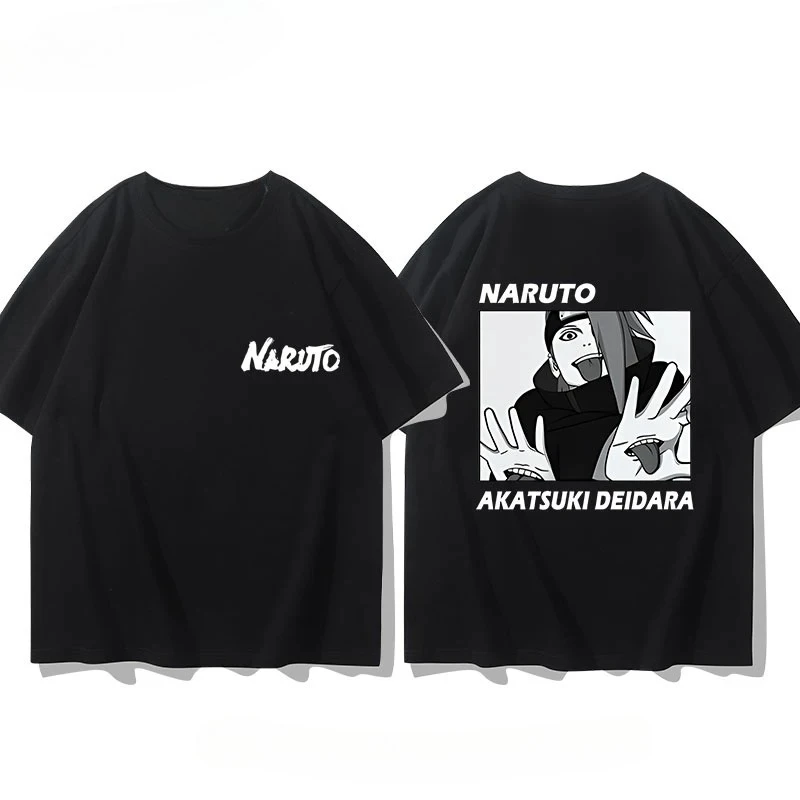 Premium Naruto Uzumaki Graphic Print Men's T-Shirt - 100% Cotton Luxury Designer Summer Tee