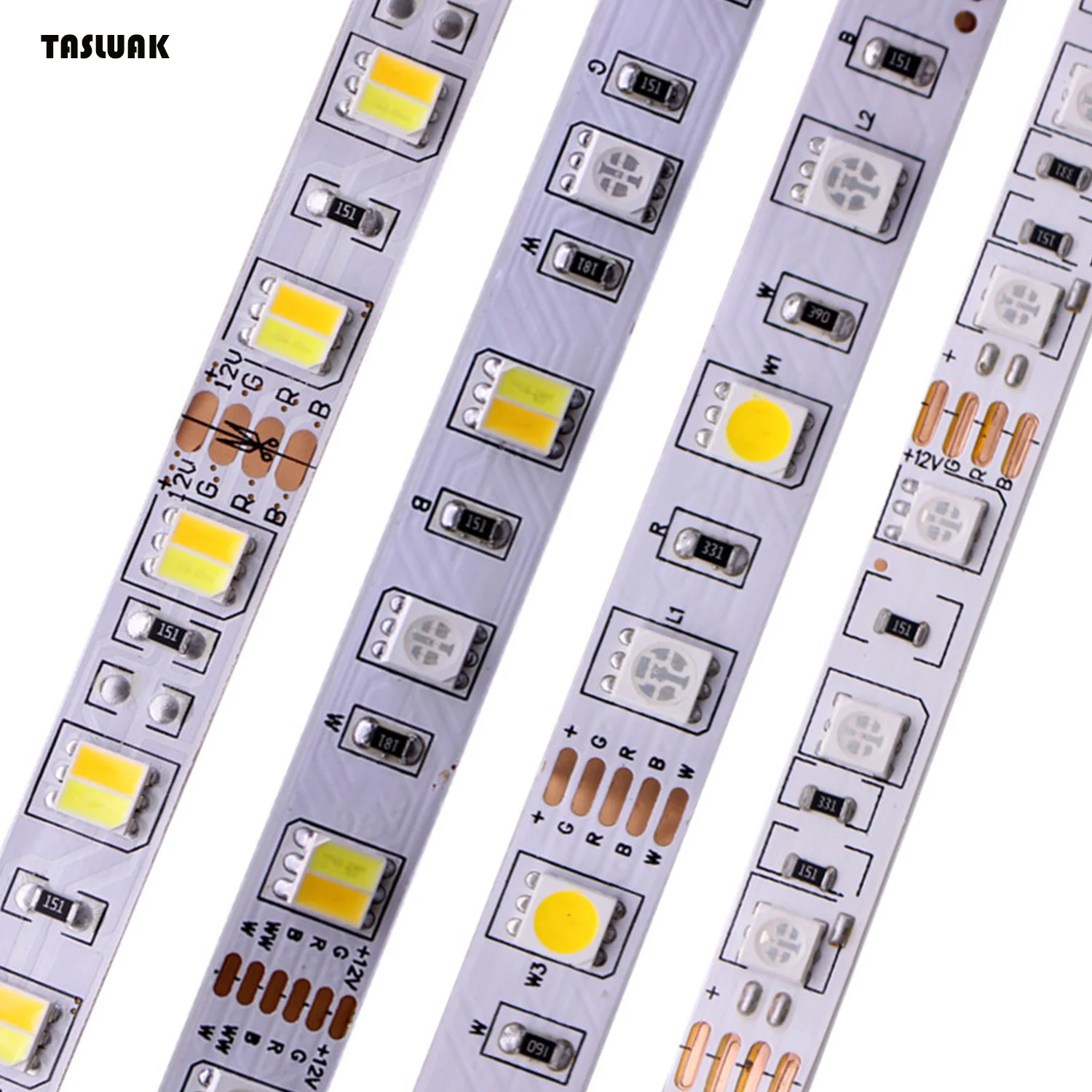 סטריפ LED SMD 5050 באורך 5 מטרים RGB RGBW (RGB + לבן) RGBWW (RGB + לבן חם) תאורת מחרוזת LED גמישה RGBCCT באורך 5 מטרים / 300 LED 12V 24V לבית
