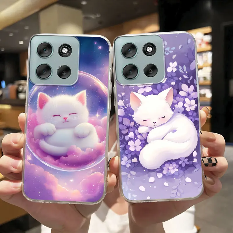 Marble Floral Clear Print Silicone Soft Phone Case