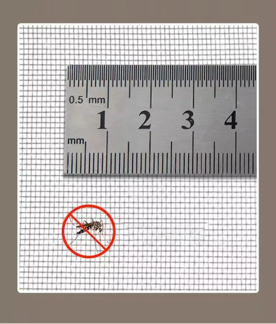 Self adhesive reusable window mosquito net, mosquito proof window screen, thin gauze, customizable summer washable mesh fabric 6