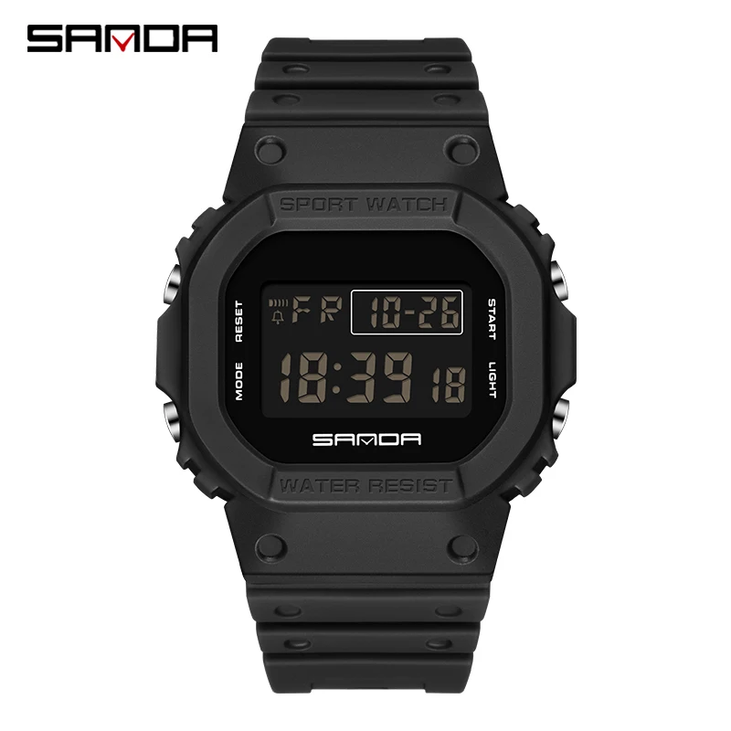Luxury Waterproof Digital Sports Watch for Men with Stopwatch Function