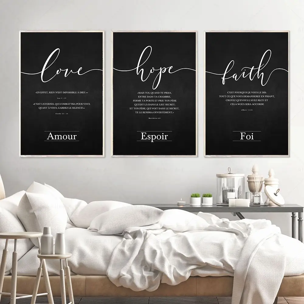 Faith Hope Love Wall Art