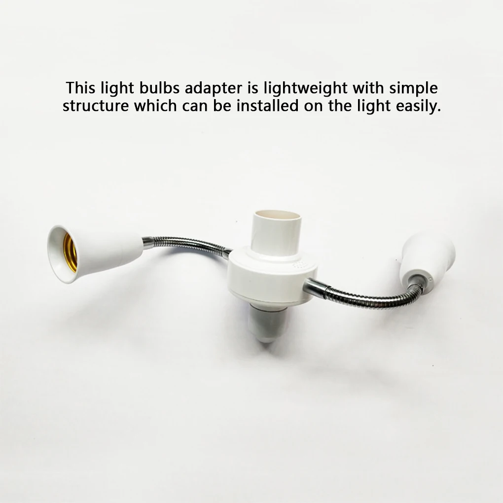 

Adjustable Light Socket E27 Base Splitter LED Bulbs Holder Converter Adapter Replacement Part Accessory for 3 Heads