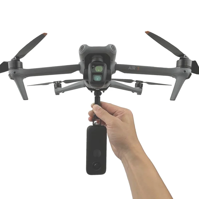 Sports Camera Top Bottom Mount Holder Gopro All Series DJI Action 5 3 2 1 DJI Air 3 Air 3S Drone Accessories