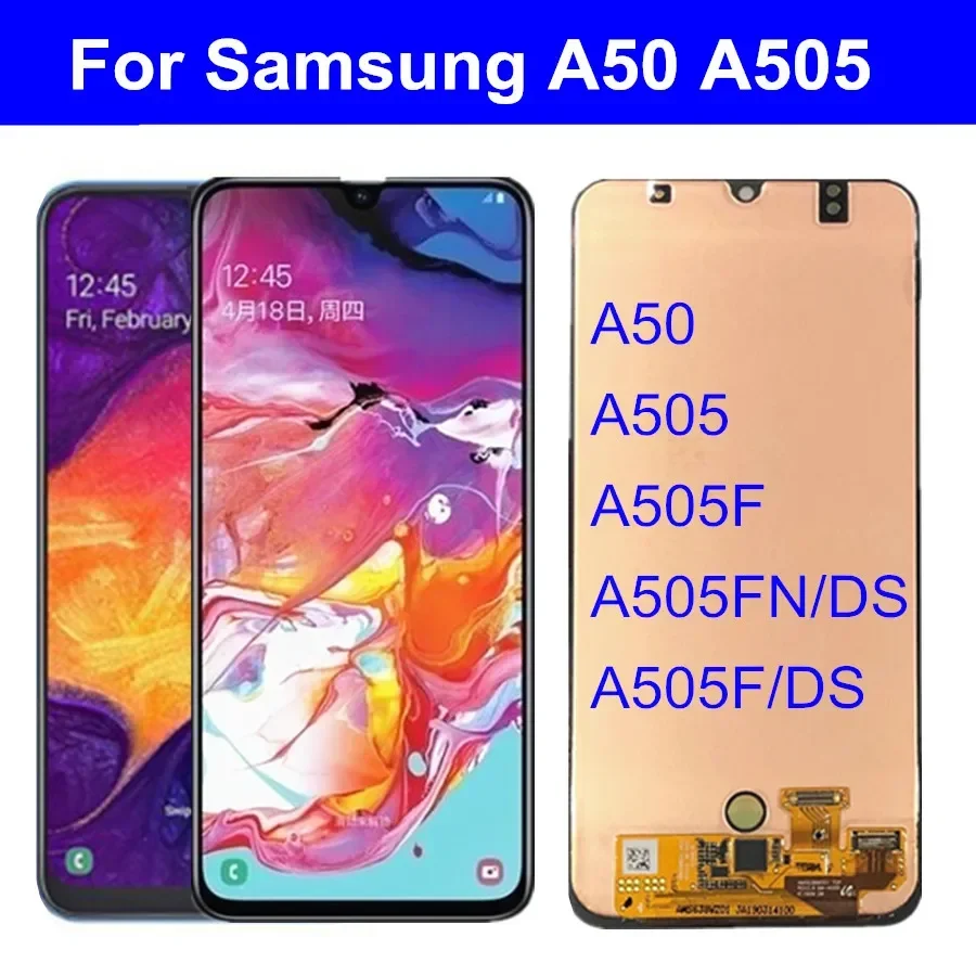 

6.4" For Samsung Galaxy A50 a505f SM-A505FN/DS A505F/DS Touch Screen Digitizer Assembly for samsung a50 lcd repair parts