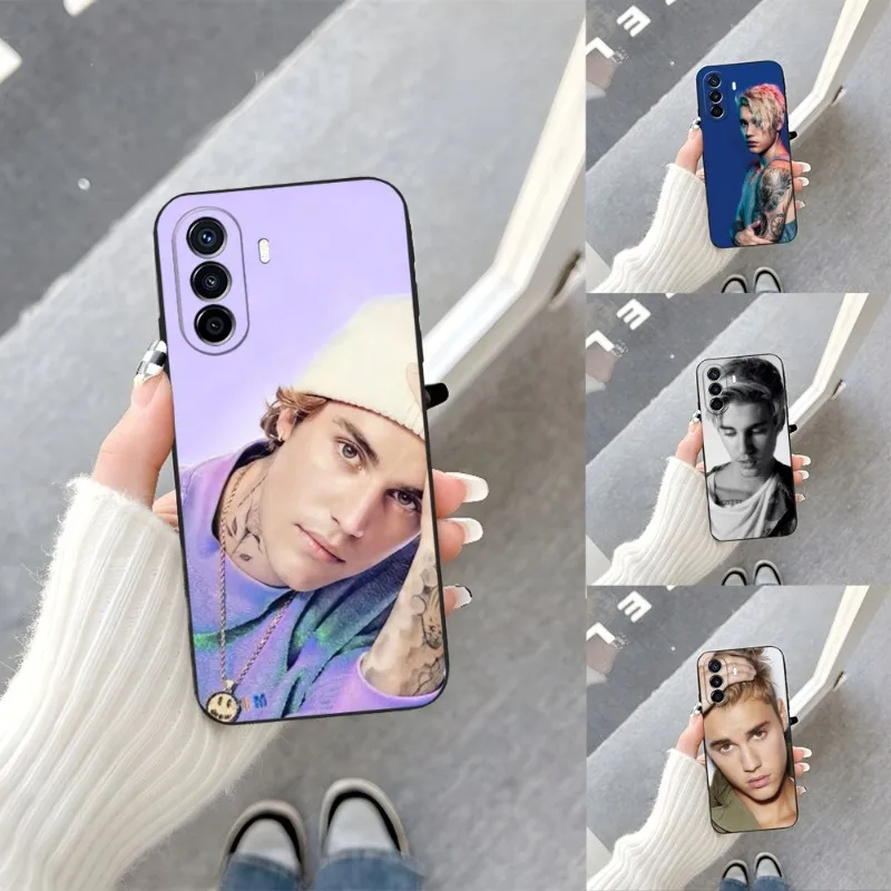 Custodia Per Telefono Fashion J-Justins B-Bieber Per Huawei P50 P30Pro P40 P20 P10 P9 Pro Plus P8 P7 Smart Z Nova 8 8I 8Pro 8Se Coque
