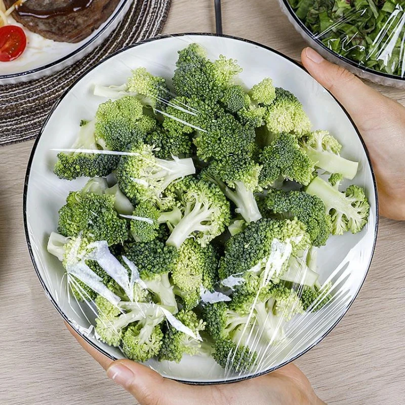 Food Cover Disposable Plastic Bag Wrap Bowl Dish Fresh Keeping Fruit Food Leftovers Protection Kitchen Accessory