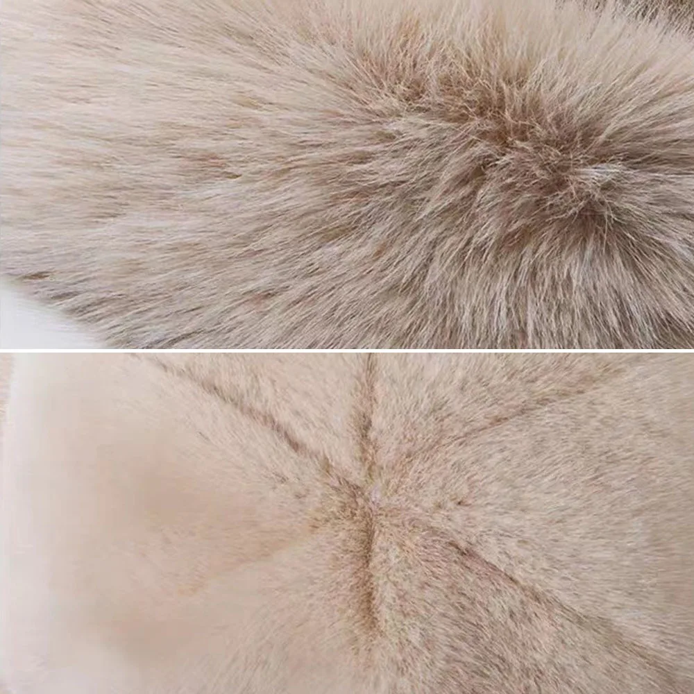 Winter Plush Hat Women Thickened Warm Bucket Hats For Women Men Simple Imitation Fur Ear Protection Cap Windproof Fisherman Cap women bucket hat women hat bucket hat