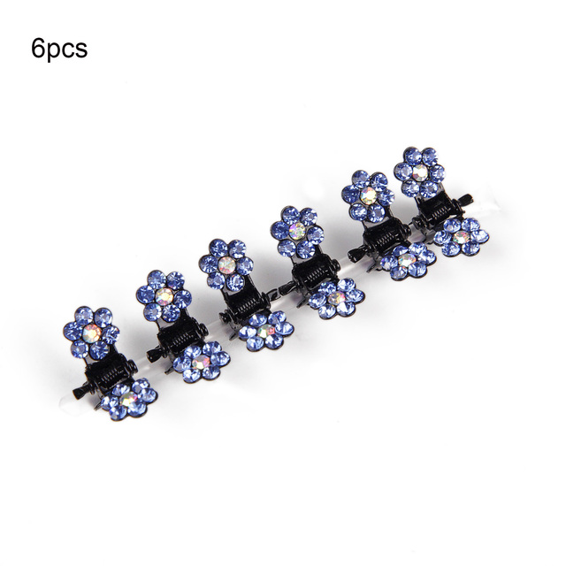 Crystal Rhinestone Flower Hair Claws Clamps Hairgrip Accessories Hairpins Hair Clips Jewelry for Women Bridal Kids Girl
